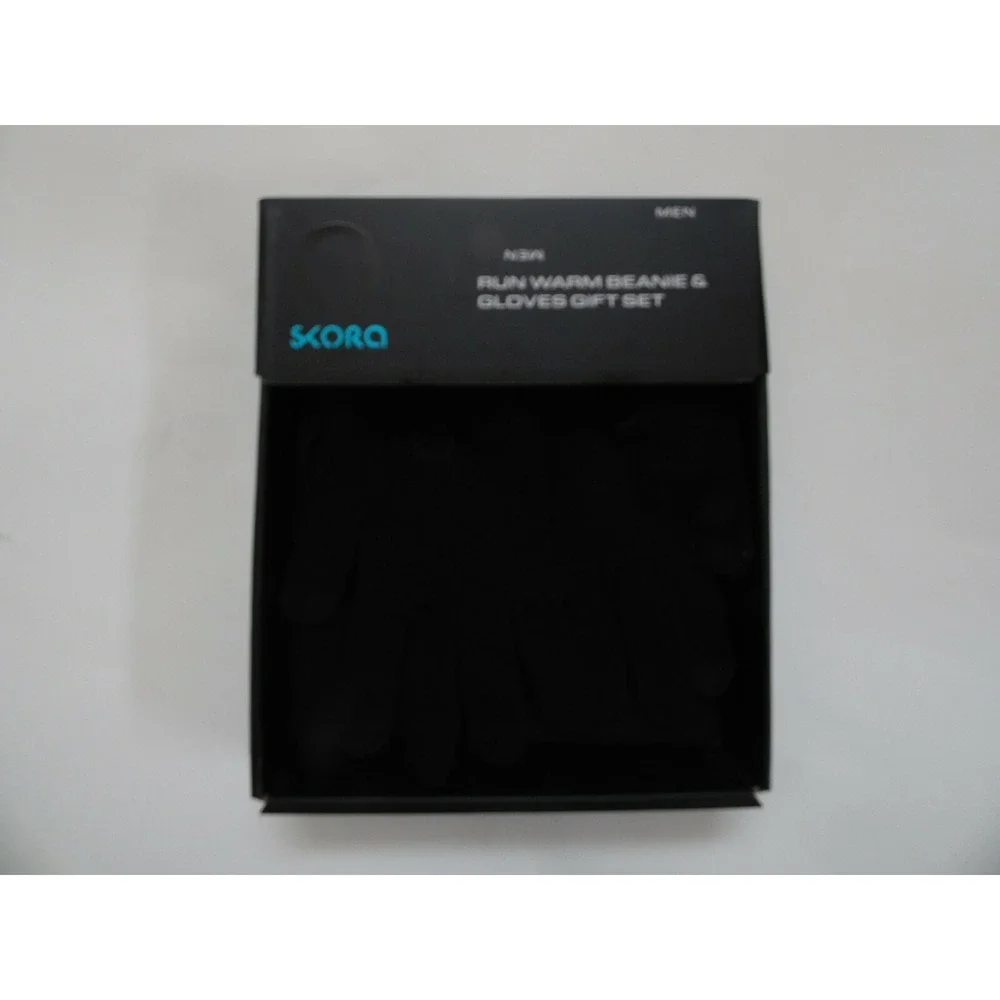 Skora Mens Cold Weather Knit Beanie And Tech Glove Set‎ One Size Black One Size